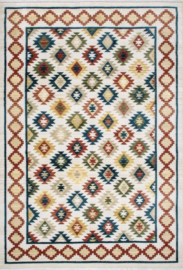 Boho Aztec Trellis Rug