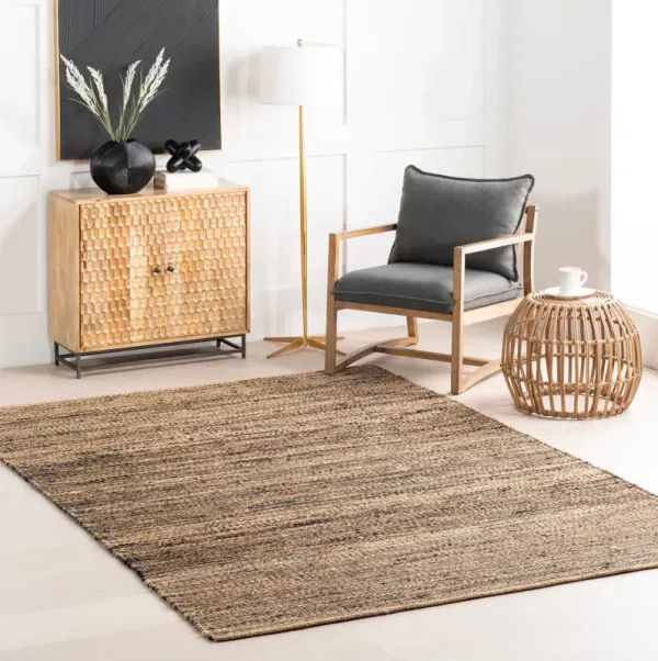 Striped Handwoven Jute Rug