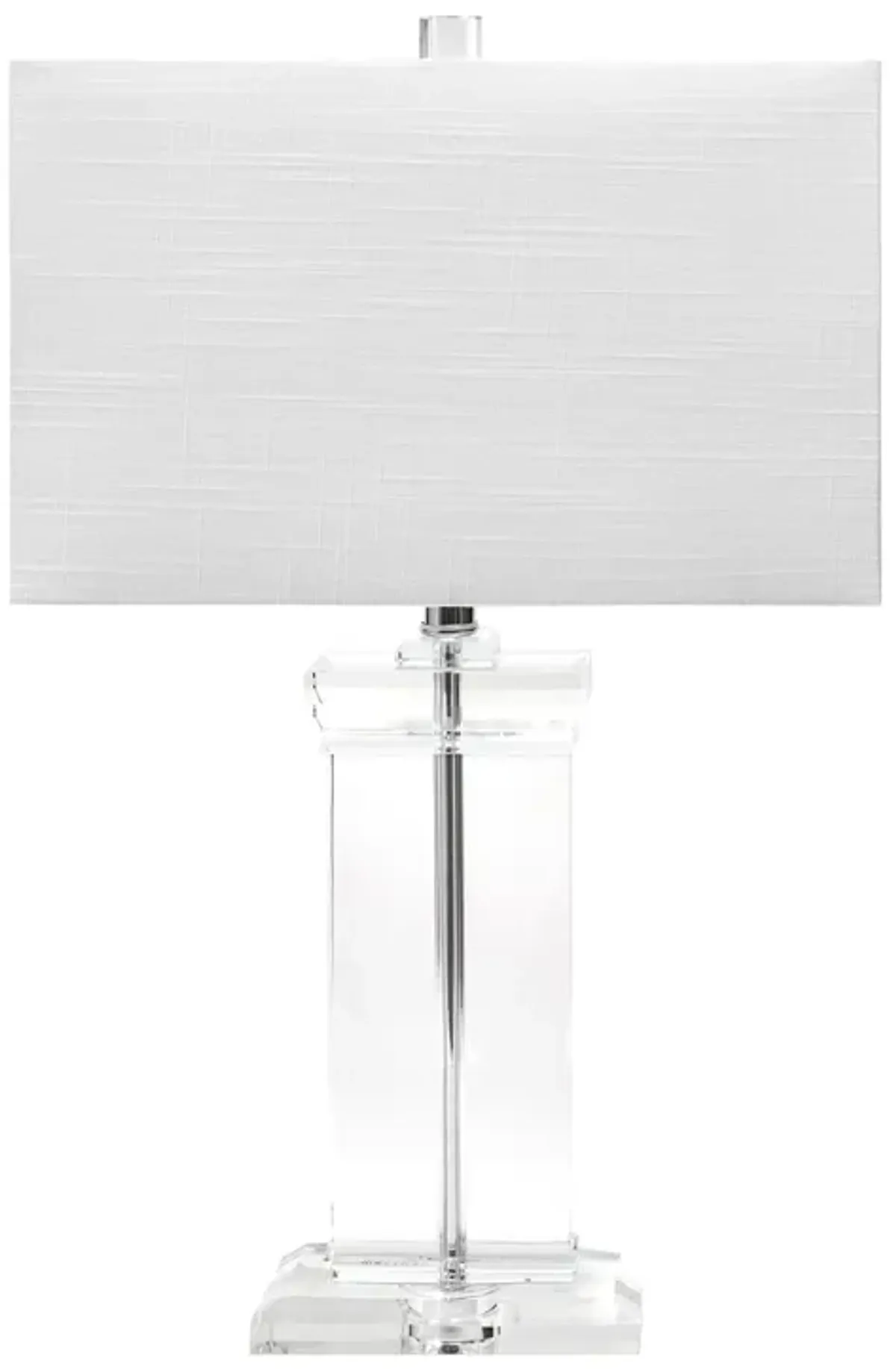 25-inch Helena Crystal Ionic Column Table Lamp