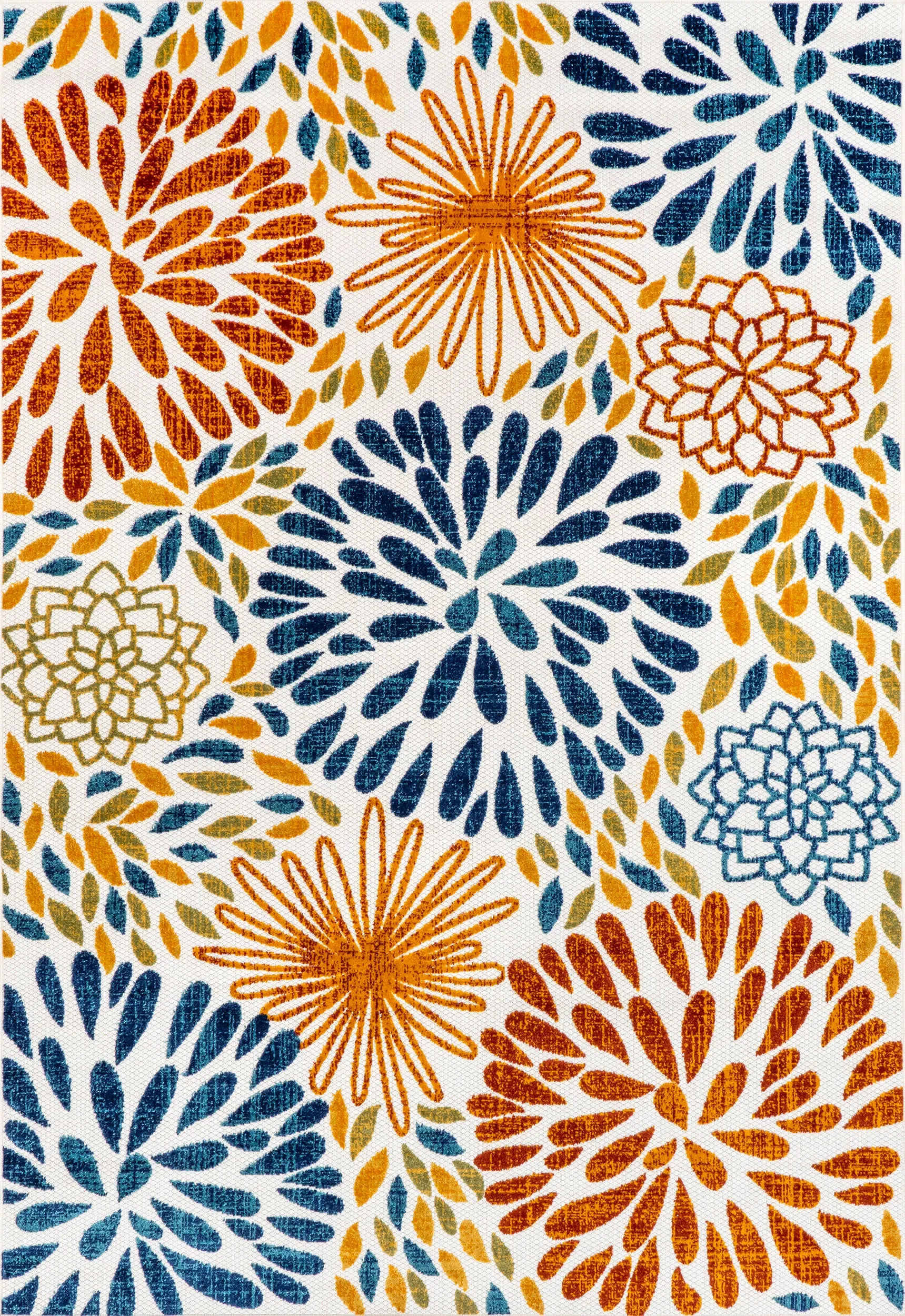 Floral Fireworks Indoor/Outdoor Rug