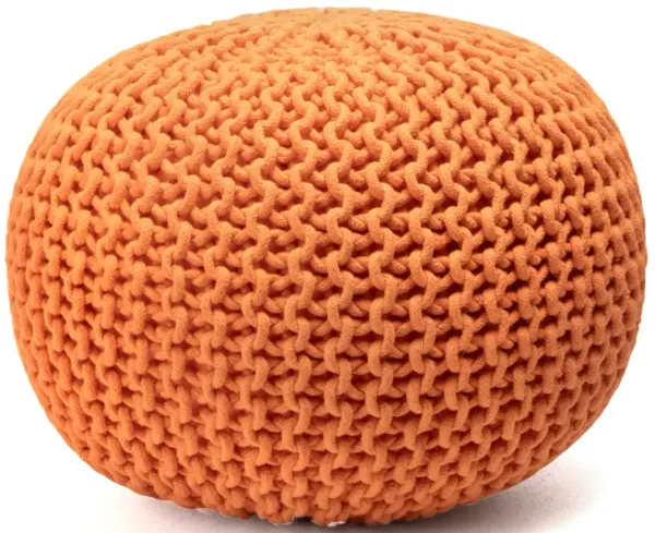 Knitted Cotton Pouf
