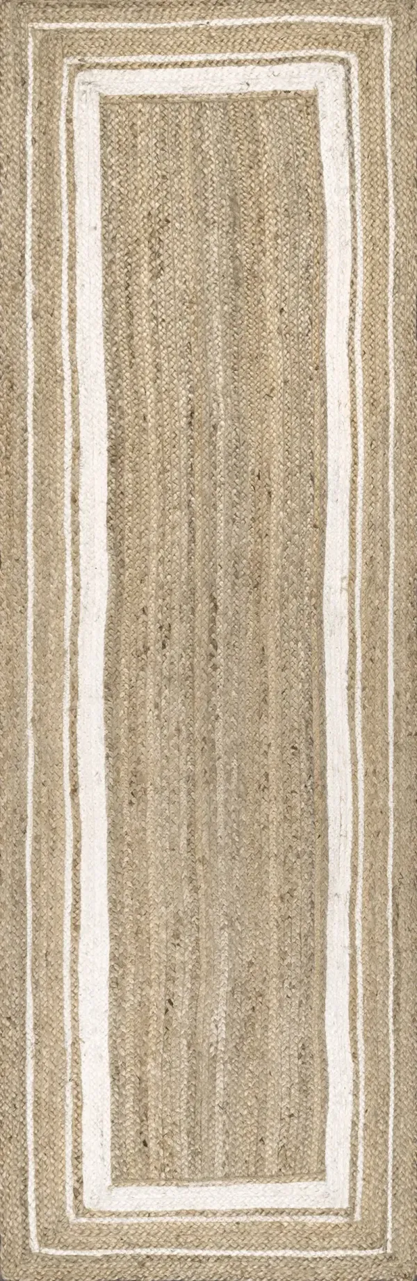 Jute Braided Saturn Border Rug