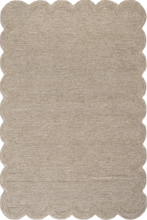 Broaun Solid Bordered Rug