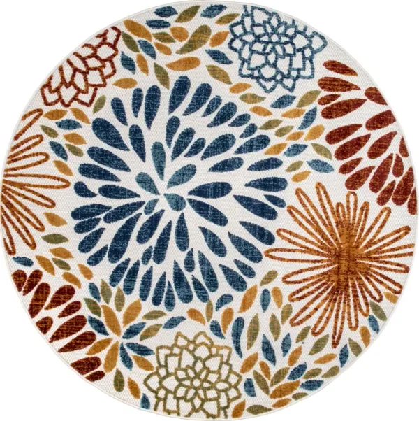 Floral Fireworks Indoor/Outdoor Rug