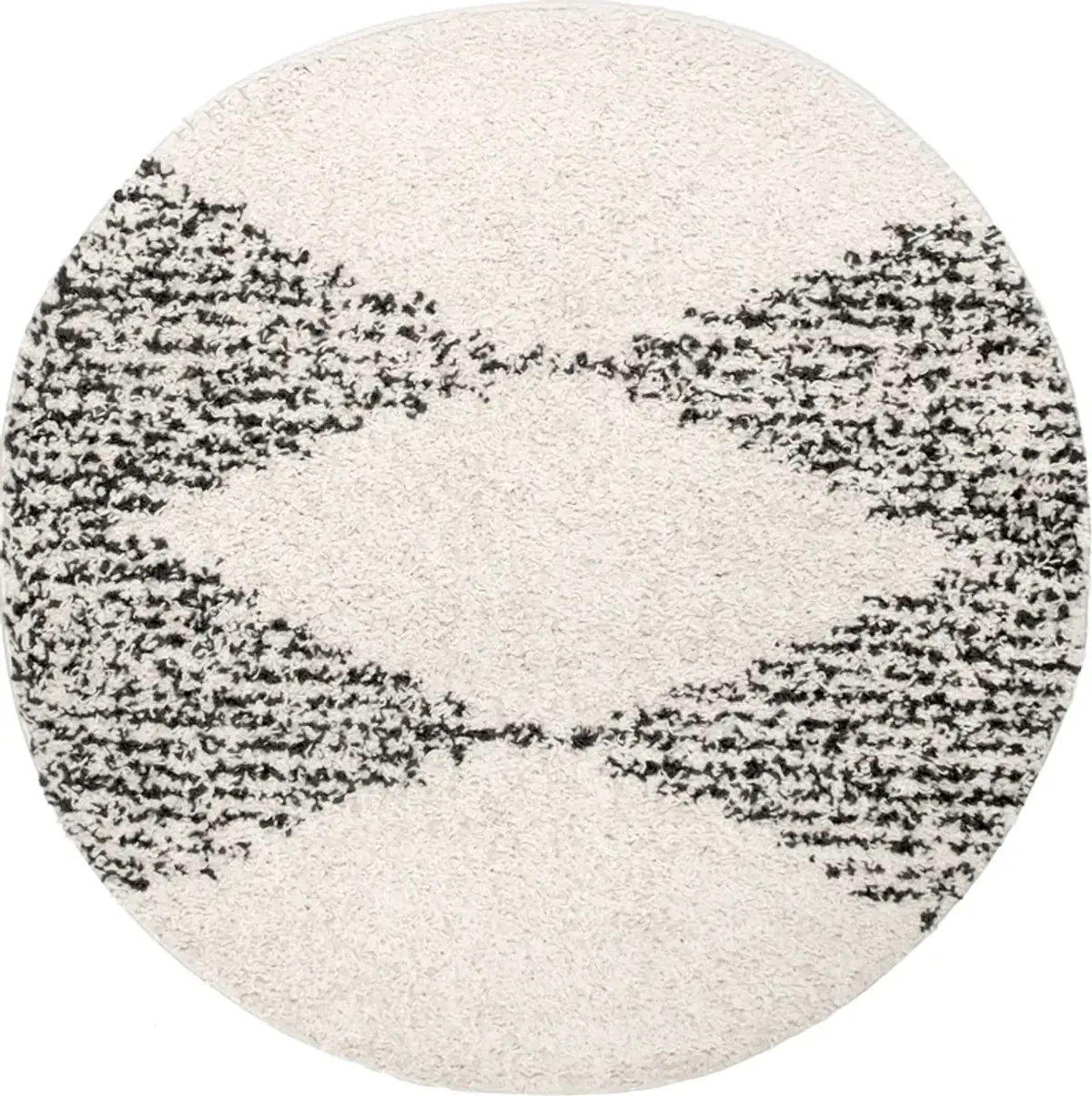 Moroccan Diamond Pinstripes Tassel Rug