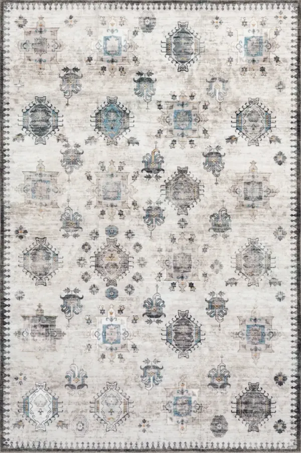 Brenda Hazy Heraldry Washable Rug