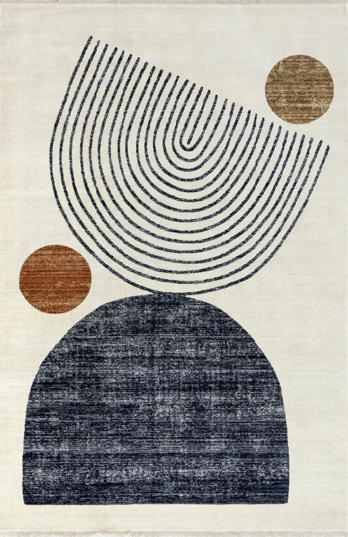Yulissa Contemporary Rainbow Rug