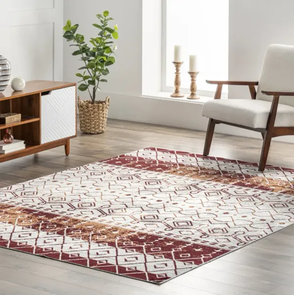 Bailey Washable Geometric Rug