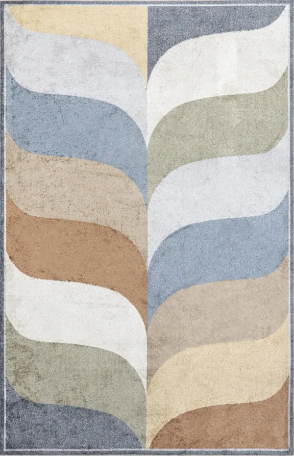 Firenzia Colorful Traverse Washable Rug