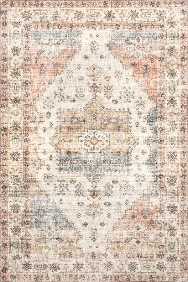 Joyce Medallion Washable Rug