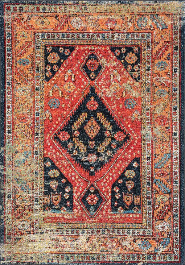 Vintage Floral Indoor/Outdoor Rug