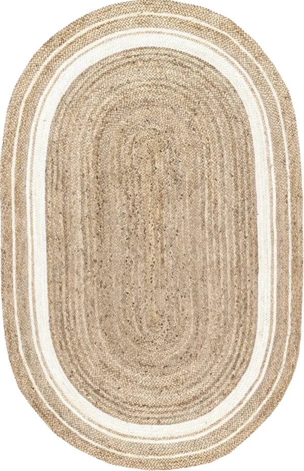 Jute Braided Saturn Border Rug