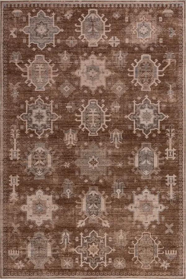 Thalia Medallion Spill Proof Washable Rug
