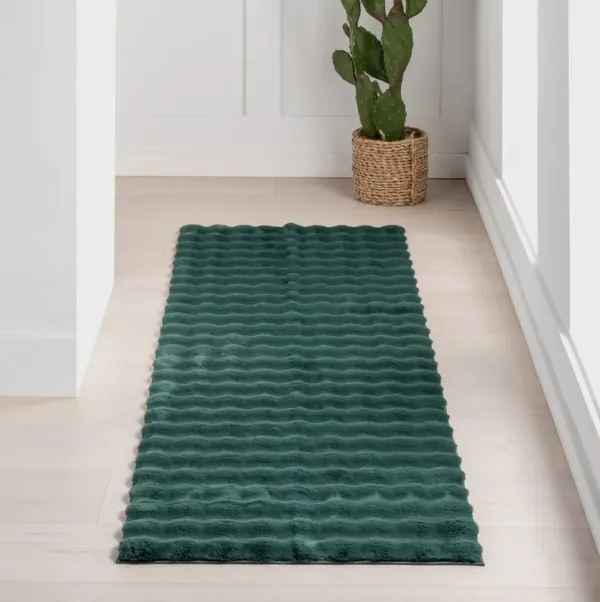 Ivana Checkered Plush Cloud Washable Rug