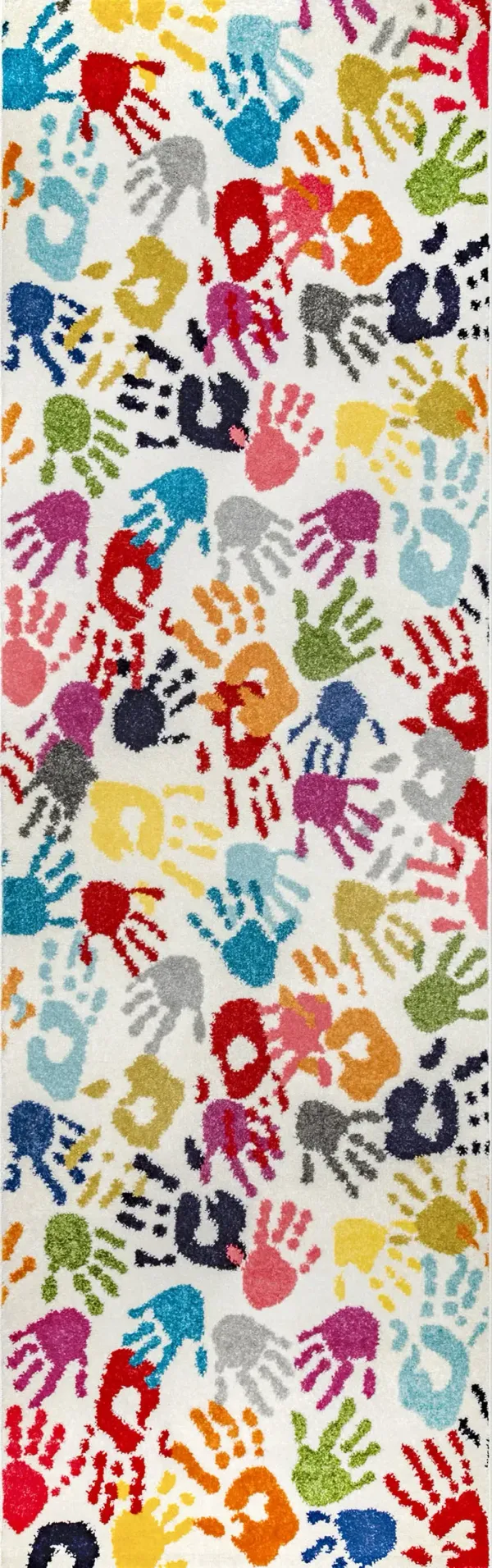 Handprint Collage Rug