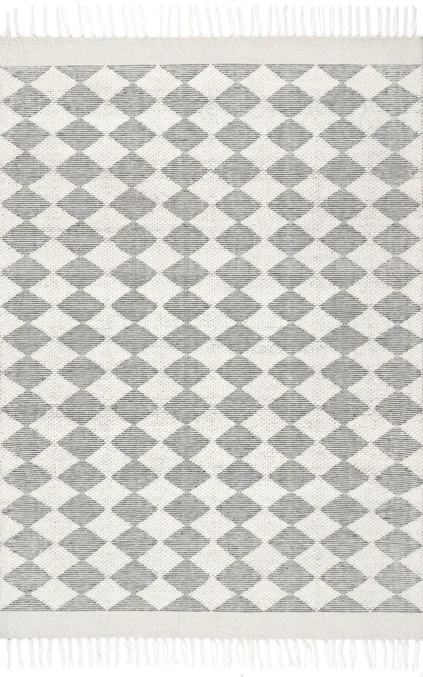 Fractal Diamond Wool Rug