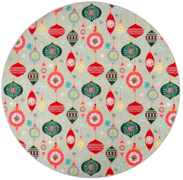 Ornaments Machine Washable Rug