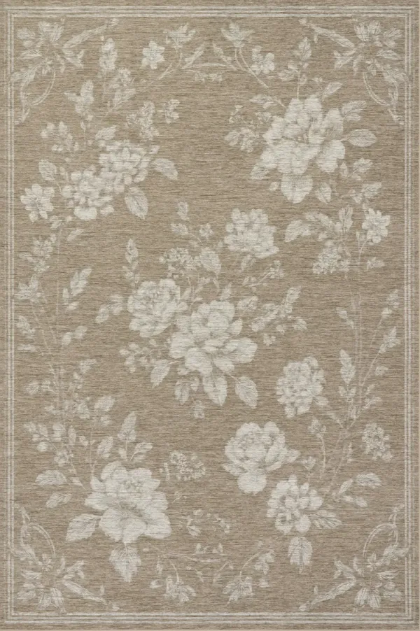 Fanesey Floral Farmhouse Washable Rug