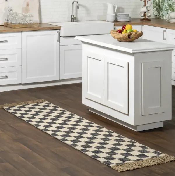 Mazie Checkered Jute Rug