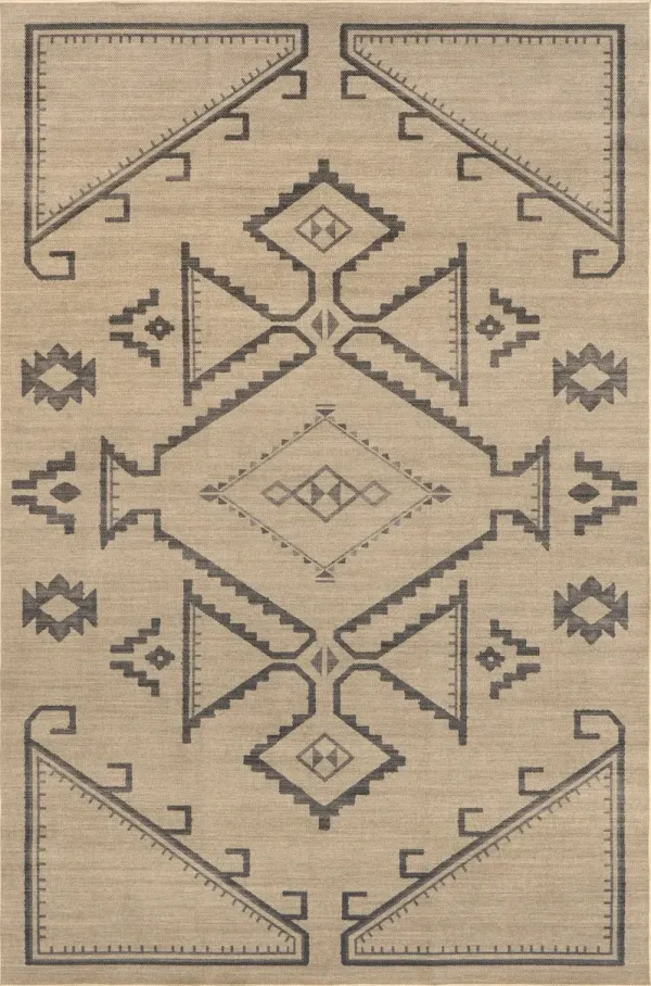 Cassia Easy-Jute Washable Geometric Rug