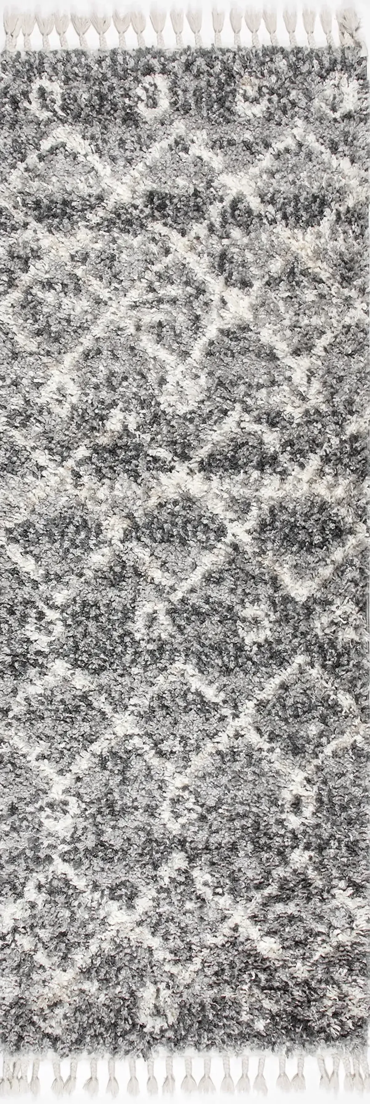 Diamond Moroccan Shag With Tassels Rug