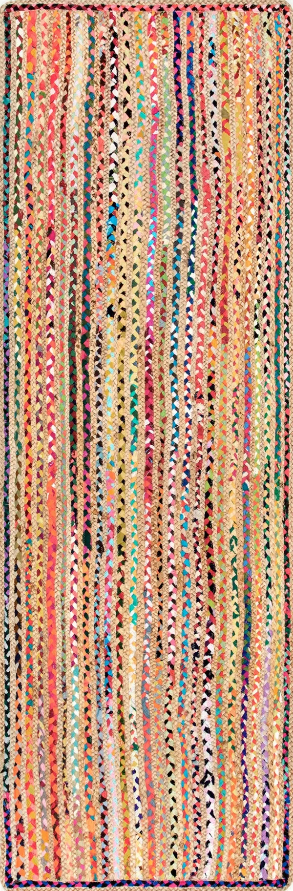 Braided Chindi Spectrum Jute Rug