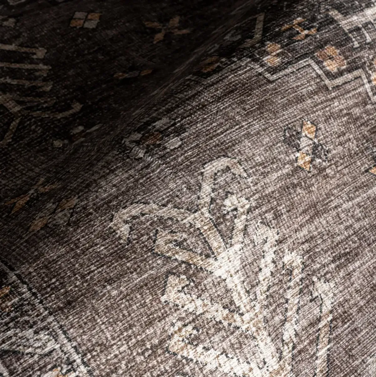 Barbary Distressed Spill Proof Washable Rug