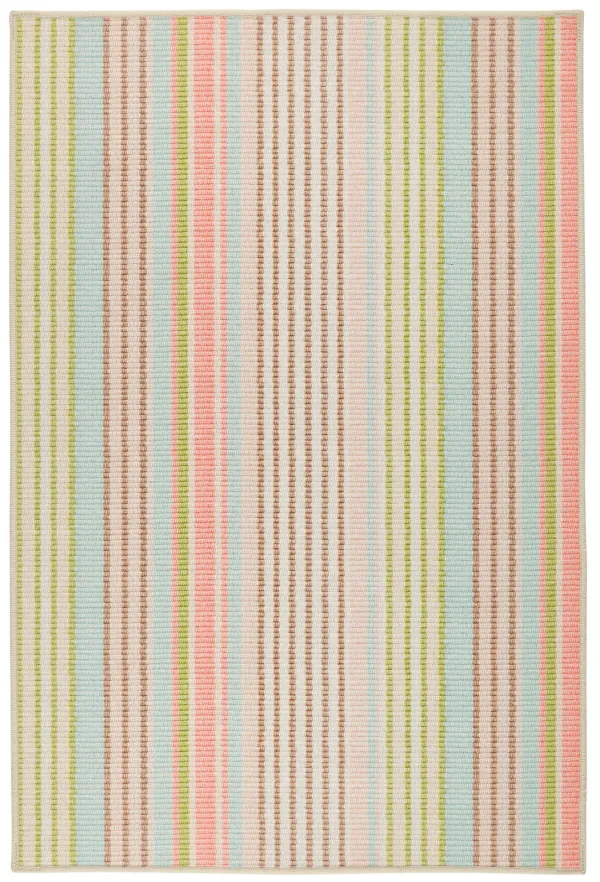 Ana Ticking Machine Washable Rug