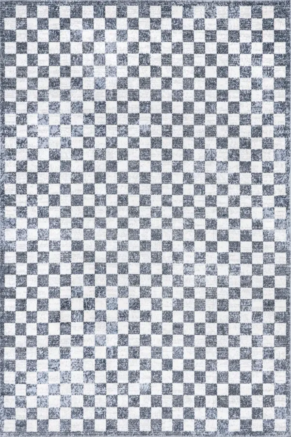 Mitzy Washable Checkered Rug