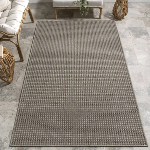 Alayna Textured Geometric Indoor/Outdoor Rug