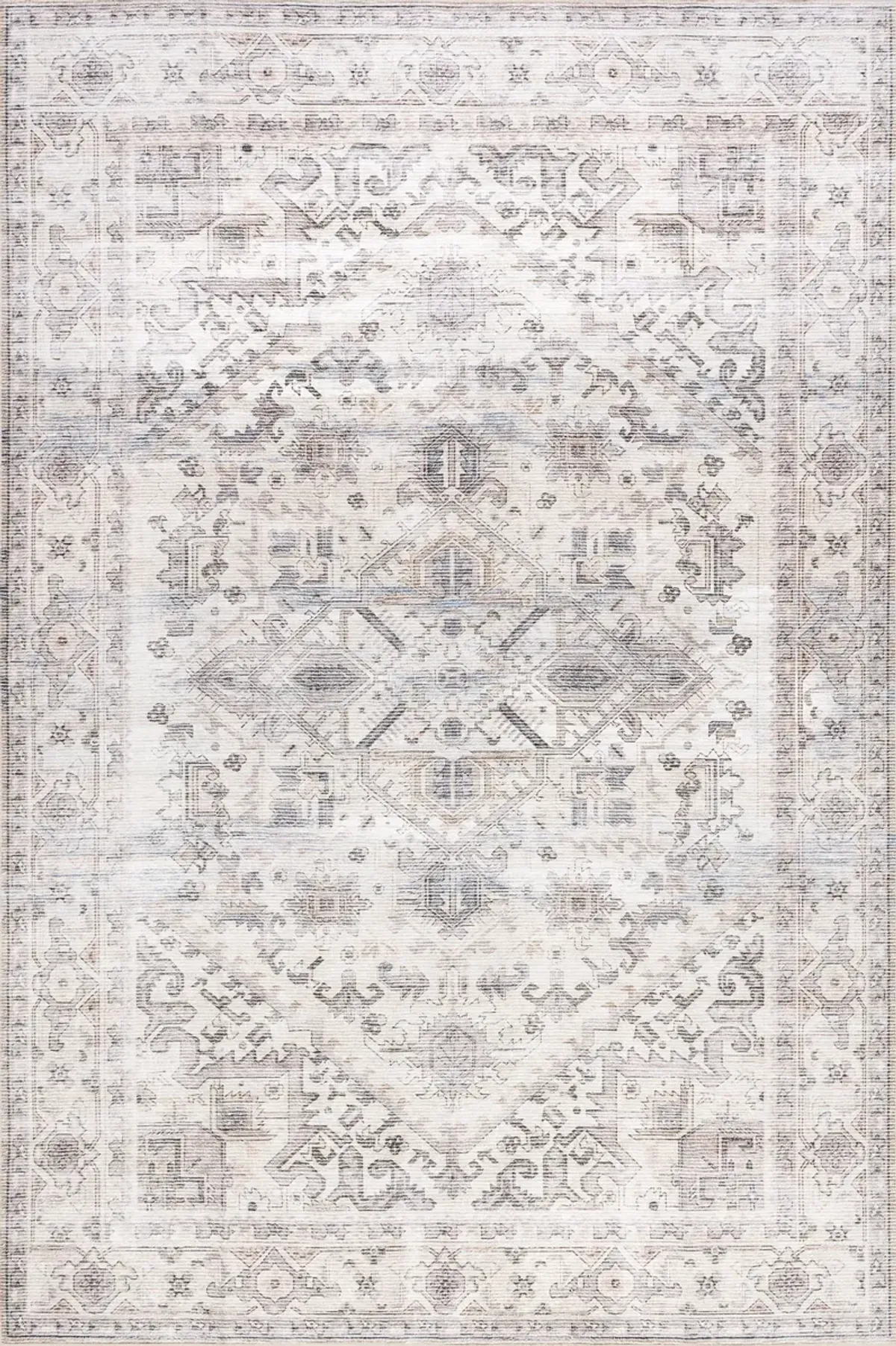 Rylan Medallion Spill Proof Washable Rug