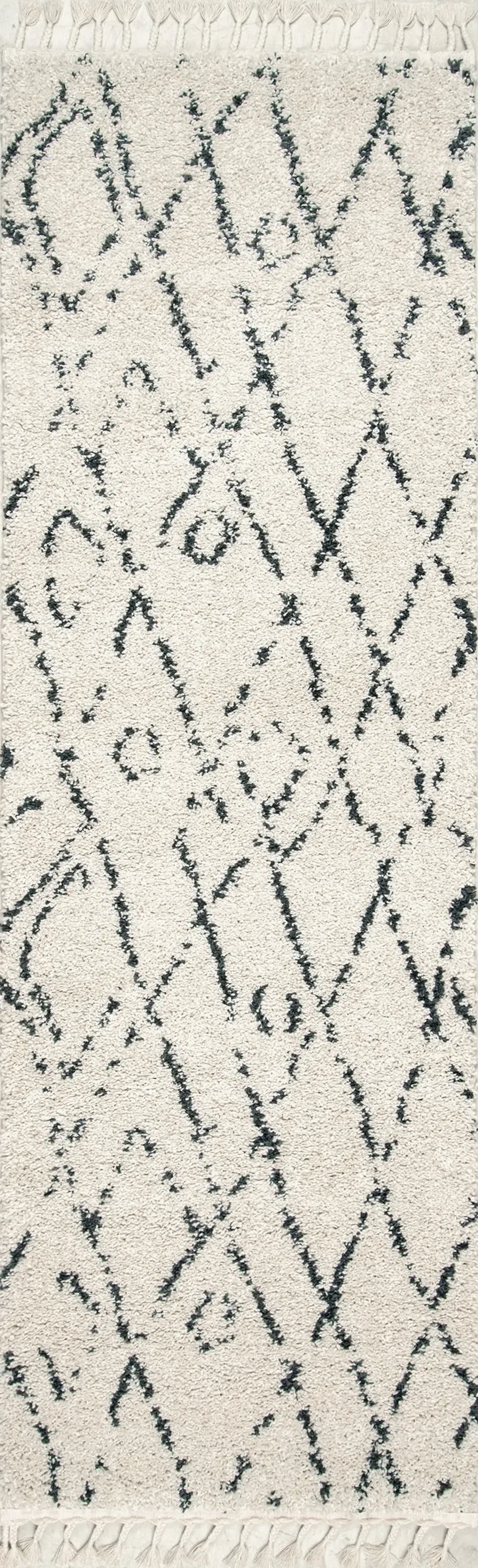 Moroccan Diamond Tassel Rug