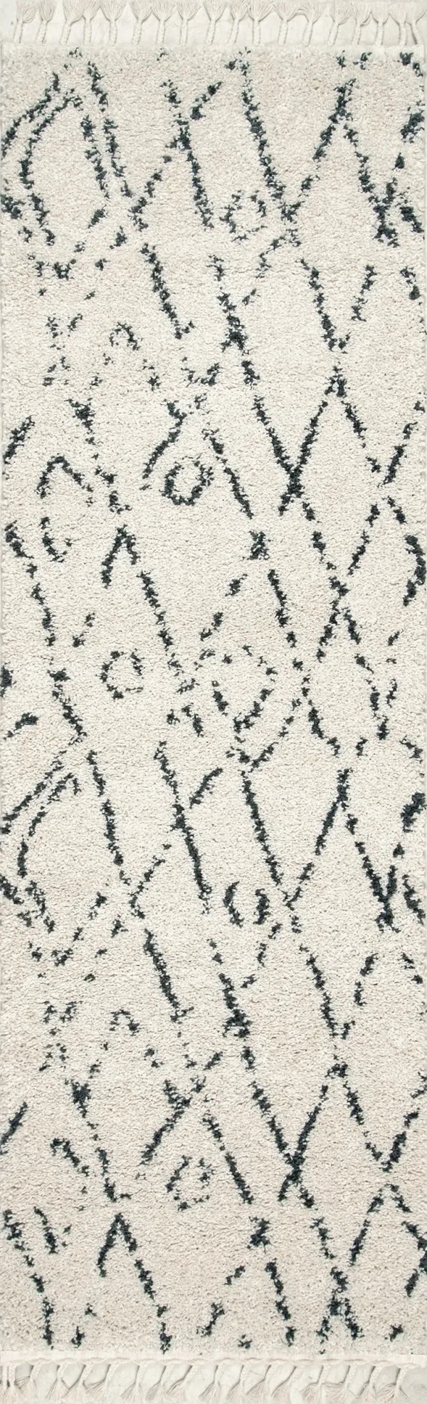 Moroccan Diamond Tassel Rug