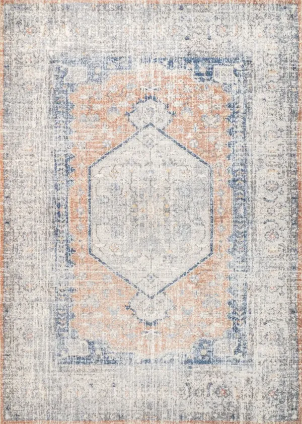 Vintage Medallion Washable Rug