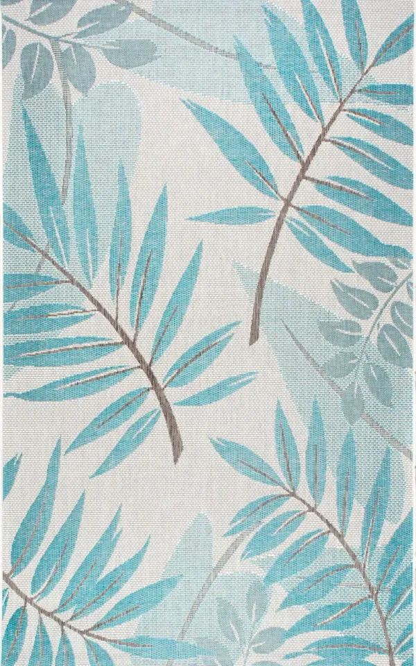 Indoor/Outdoor Modern Leaves Rug