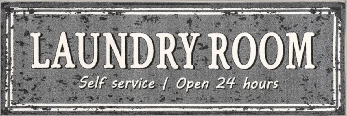 Cathy Washable Service Sign Laundry Mat