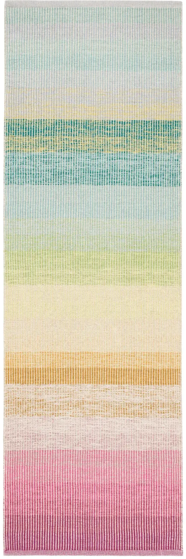 Watercolor Horizon Handwoven Cotton Rug