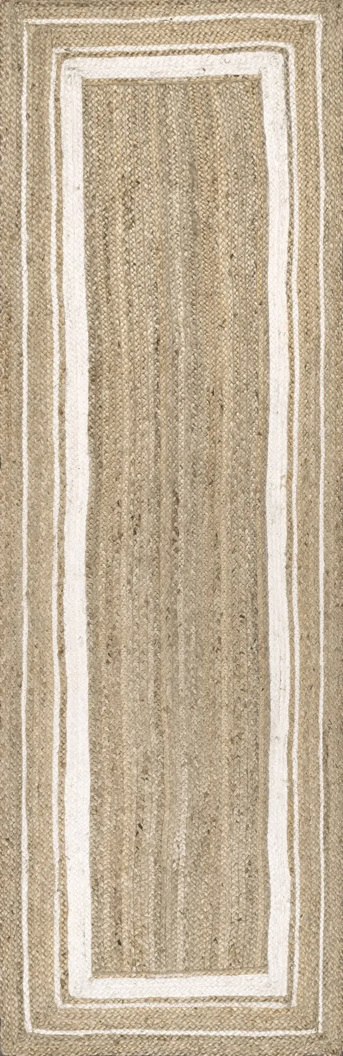 Jute Braided Saturn Border Rug