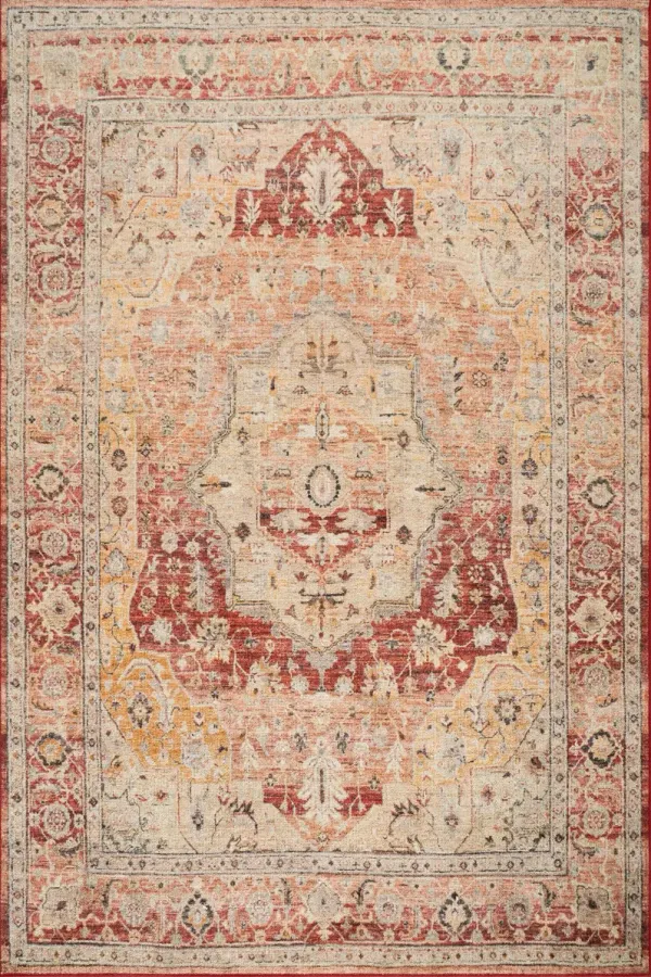 Elarin Traditional Medallion Washable Rug