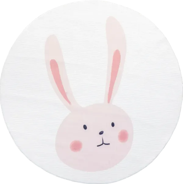 Ambur Bunny Kids Washable Rug