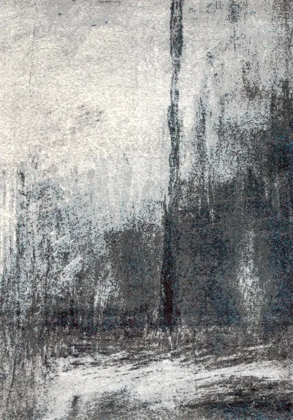 Midnight Fog Abstract Rug