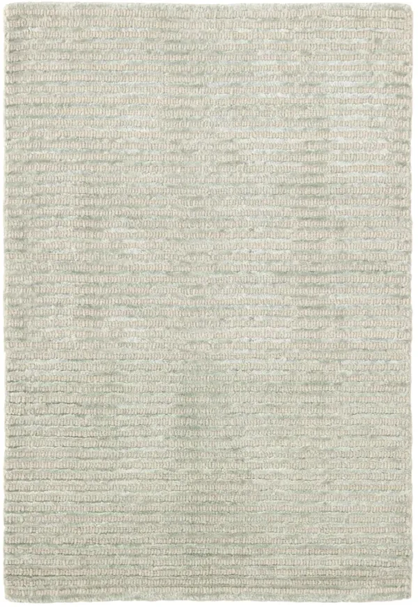 Cut Stripe Hand Knotted Viscose/Wool Rug