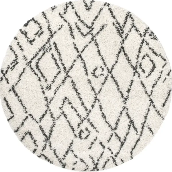 Moroccan Diamond Tassel Rug