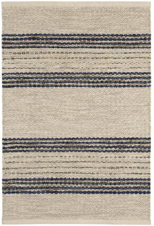 Cielo Stripe Handwoven Cotton Rug
