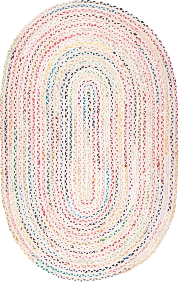 Bohemian Chindi Braided Rug