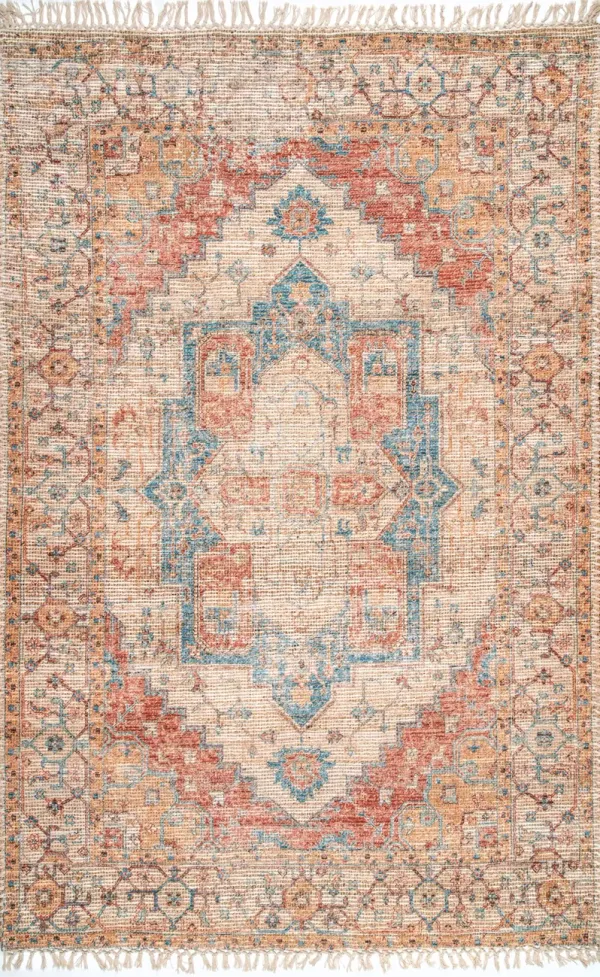 Court Medallion Tassel Rug