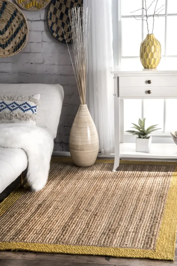 Jute Simple Border Rug
