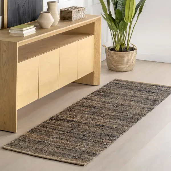 Striped Handwoven Jute Rug