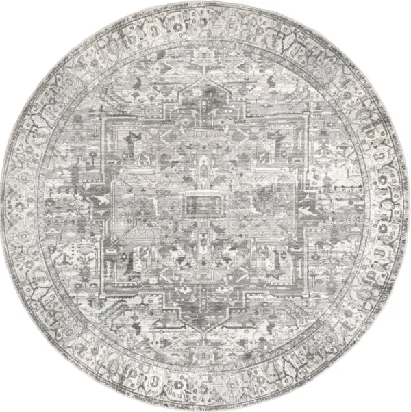Atrium Medallion Washable Rug
