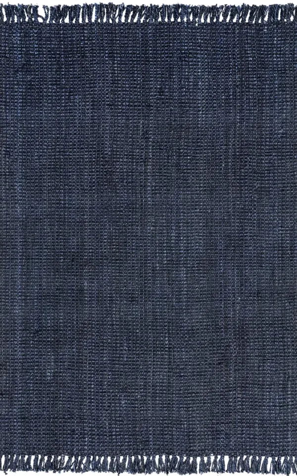 Chunky Jute Tasseled Rug